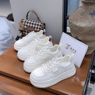 厚底小白鞋女2025年夏季新款增高百搭运动休闲鞋爆款板鞋女款