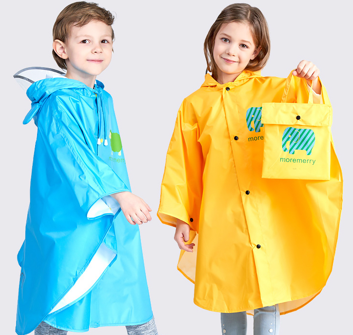 中小学生定做logo儿童雨衣