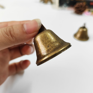 创意圣诞金属喇叭铃铛复古合金风铃圣诞树装饰品挂件DIY挂饰礼品