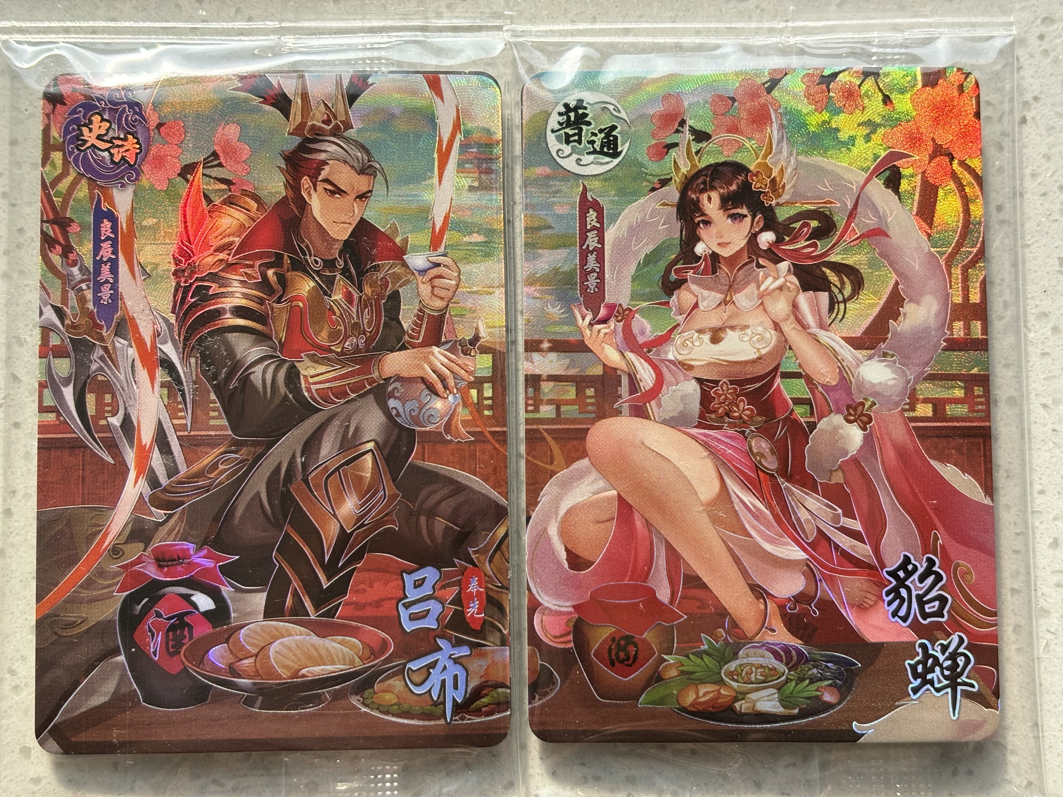 三国幻战 吕布貂蝉 孙策大乔 蔡琰甄宓 异画卡合集 全新正版包邮