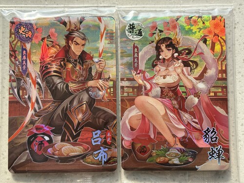 三国幻战 吕布貂蝉 孙策大乔 蔡琰甄宓 异画卡合集 全新正版包邮