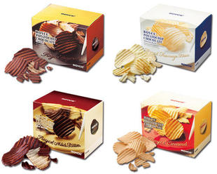 蔡文静推荐 日本进口北海道ROYCE生巧克力薯片原味 白巧芝士