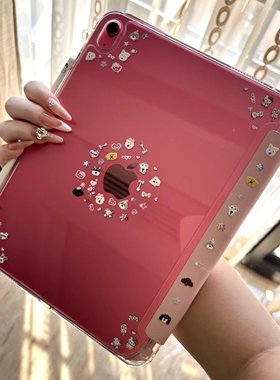 DIY卡通浮雕3+Y折iPad11保护壳2025新款适用于苹果iPadAir7/6保护套平板Pro11寸Air5带笔槽10代女款mini7防弯