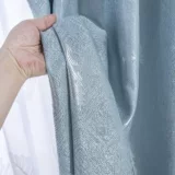 Скандинавская ткань для гостиной, простой и элегантный дизайн, европейский стиль, в американском стиле, защита от солнца, увеличенная толщина, из хлопка и льна