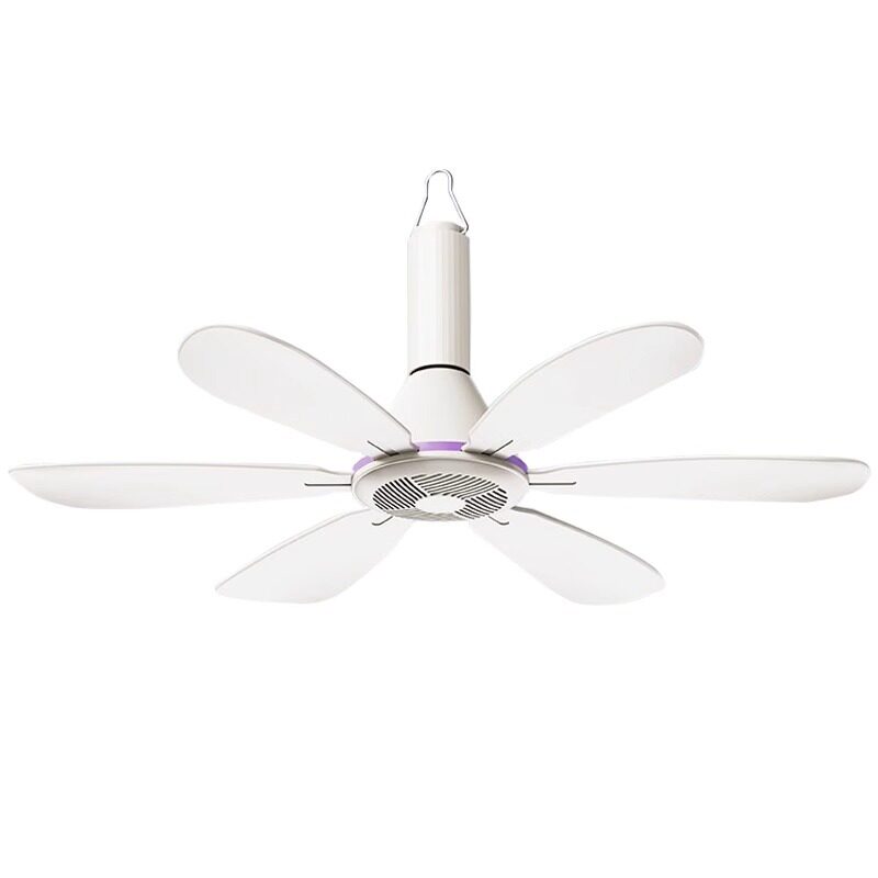 丝雨五六叶静音小吊扇宿舍家用迷你床头上蚊帐微风儿童电风扇遥控