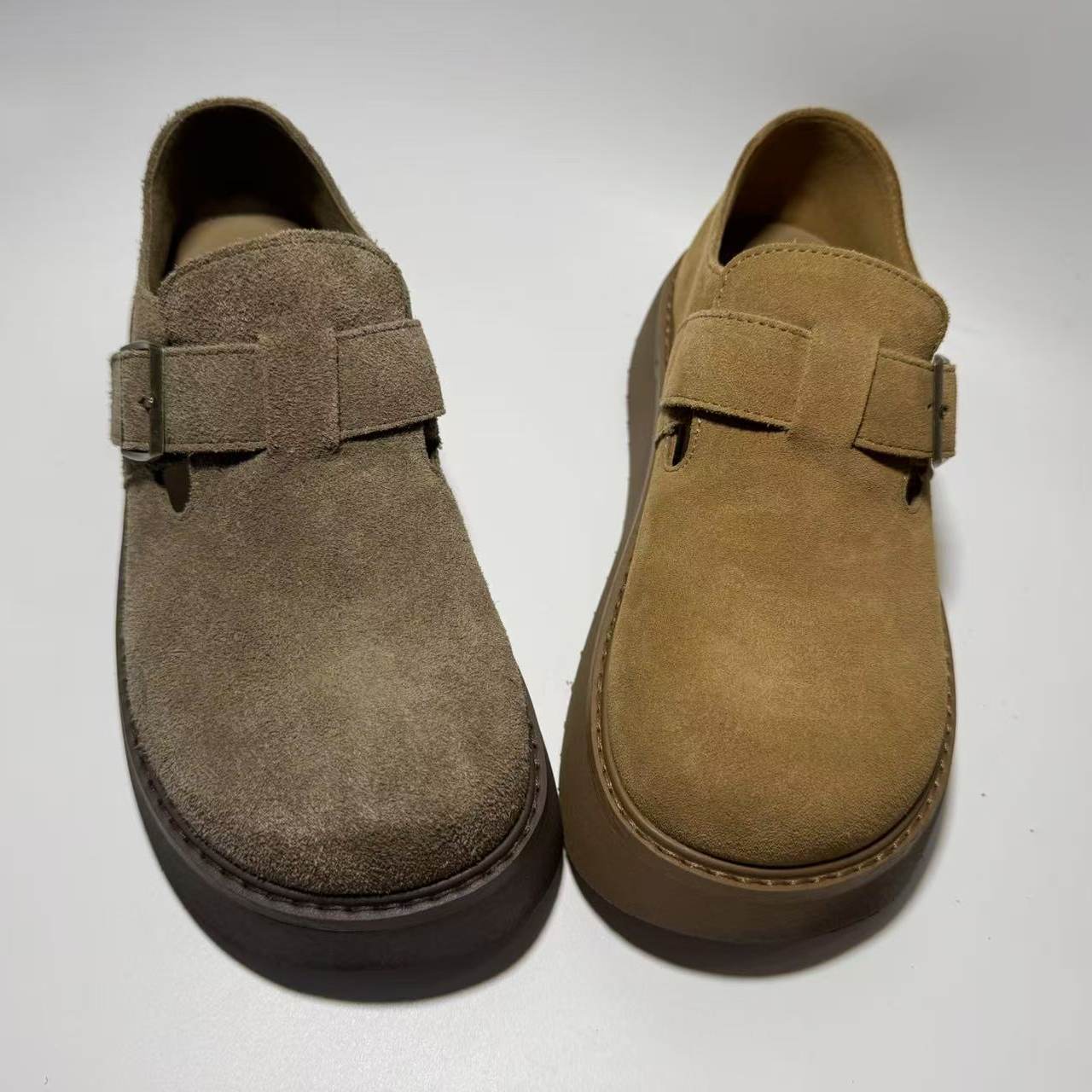 真皮2026春款复古牛反绒勃肯鞋女厚底增高休闲百搭轻便软木鞋,女鞋,勃肯鞋/软木鞋,淘宝优惠券,粉丝福利购,淘宝优惠卷