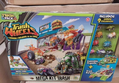 出口美国The Grossery Gang垃圾虫轨道怪兽车迷你车拼装轨道