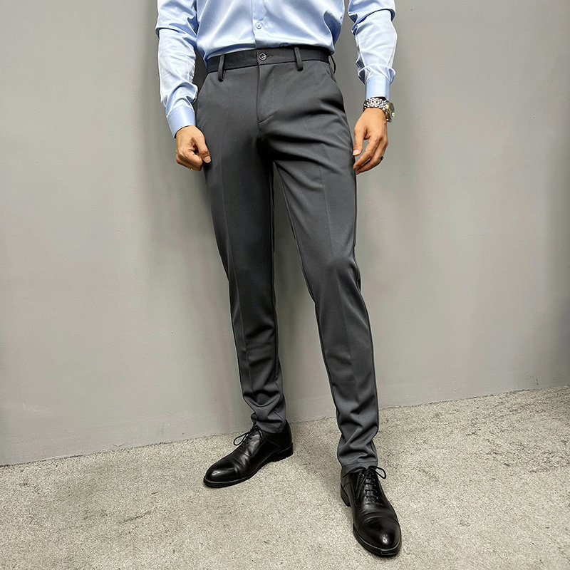 辉先生春夏季西裤男士纯色丝滑修身潮流休闲裤修身商务西装长裤,男装,西裤,淘宝优惠券,粉丝福利购,淘宝优惠卷