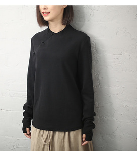 2023春秋新款太极服女斜襟中国风时尚修身晨练练功服上衣秋冬季