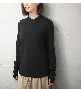 2023春秋新款太极服女斜襟中国风时尚修身晨练练功服上衣秋冬季