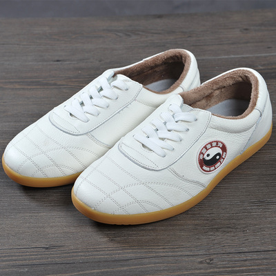 冬季太极鞋醉太极真皮加绒保暖