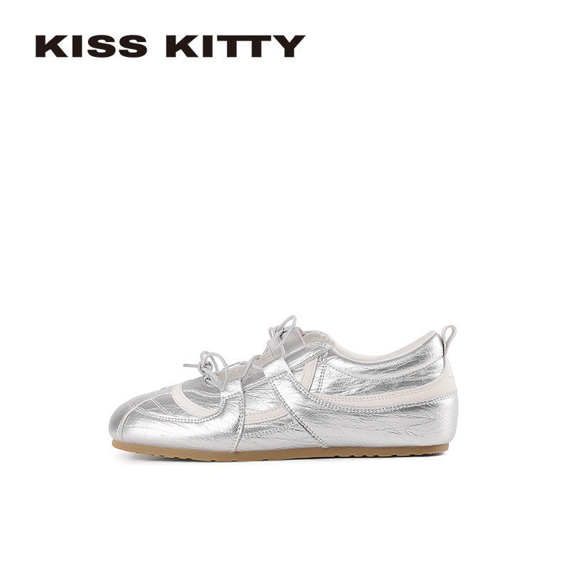 KISSKITTY运动玛丽珍鞋女2026春季新款芭蕾舞平底鞋休闲软底女鞋,女鞋,玛丽珍鞋,淘宝优惠券,粉丝福利购,淘宝优惠卷
