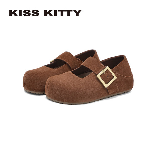 KISSKITTY反绒皮软底勃肯鞋