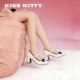KISSKITTY芭蕾玛丽珍鞋 圆头高跟鞋 女2026新款 白色粗跟温柔风单鞋