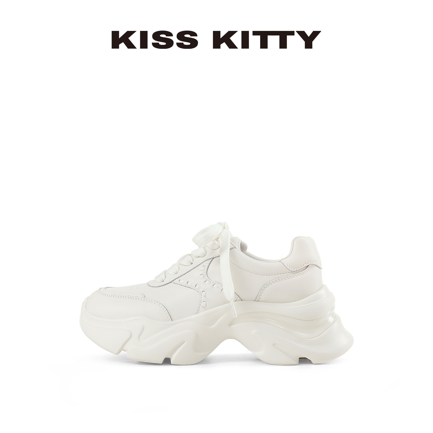 女百搭通勤小白鞋增高老爹鞋