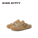 26年夏季 新款 沙滩凉拖鞋 KISSKITTY超火勃肯鞋 厚底洞洞鞋 女一脚蹬