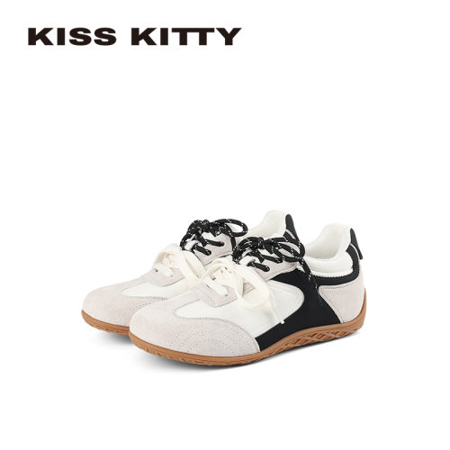 Kiss KittyKISS KITTY拼色德训鞋内增高百搭休闲鞋男女运动鞋