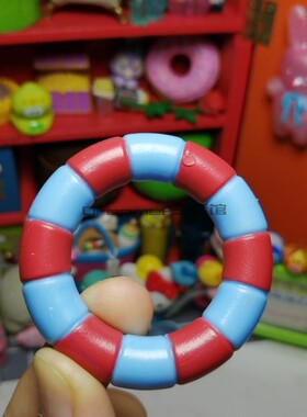【Dreamer】正版散货过家家食玩蓝红撞色游泳圈救生圈