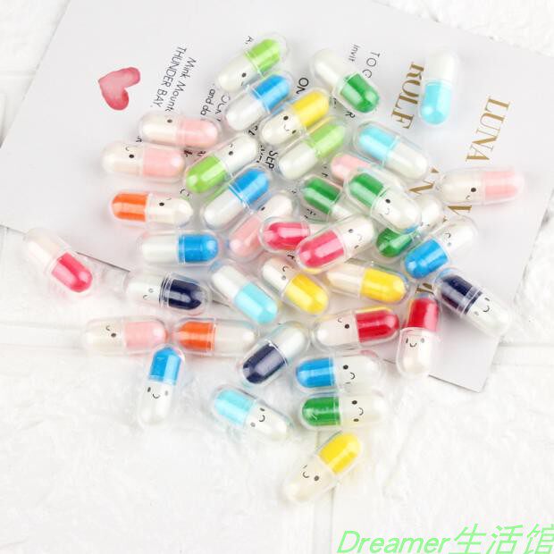 【Dreamer】仿真药胶囊小人药丸表情可爱笑脸手机壳耳环配件
