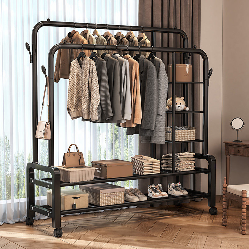 【管径再升级！】家用落地衣架