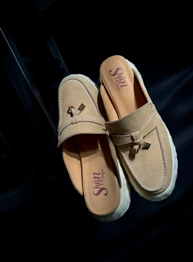 ShānRen踩屎感 云朵 增高休闲鞋包头凉拖鞋女夏外穿厚底半托板鞋