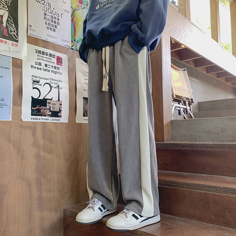 现货主推条纹休闲裤欧棉绒灯芯绒裤子NB833P60加绒P65,男装卫衣,电商C303-1