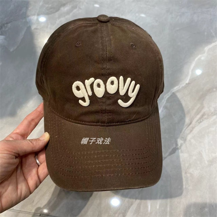 纯棉水洗刺绣字母复古显瘦春季圆