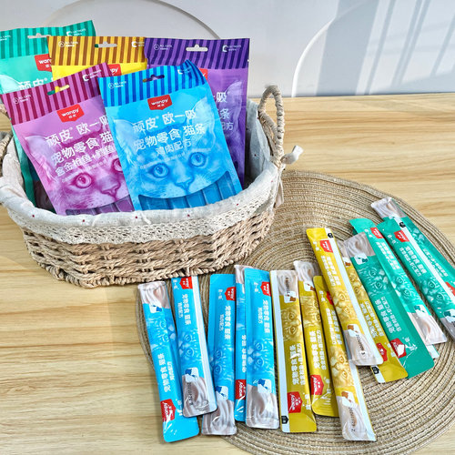 顽皮欧一吸猫条补水湿粮拌饭餐包