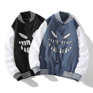 白底25秋季新港风棒球服外套男拼色夹克青年学生XZ311A-JK12-P50图片