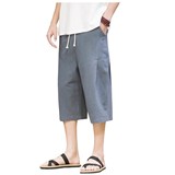 无影墙爆25夏季棉麻风哈伦裤灯笼裤阔腿裤长裤-K307-P45，男装休闲裤，星座311A