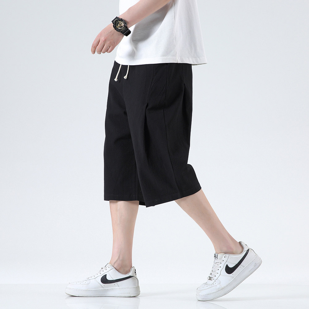 无影墙爆25夏季棉麻风哈伦裤灯笼裤阔腿裤长裤-K307-P45,男装休闲裤,星座311A