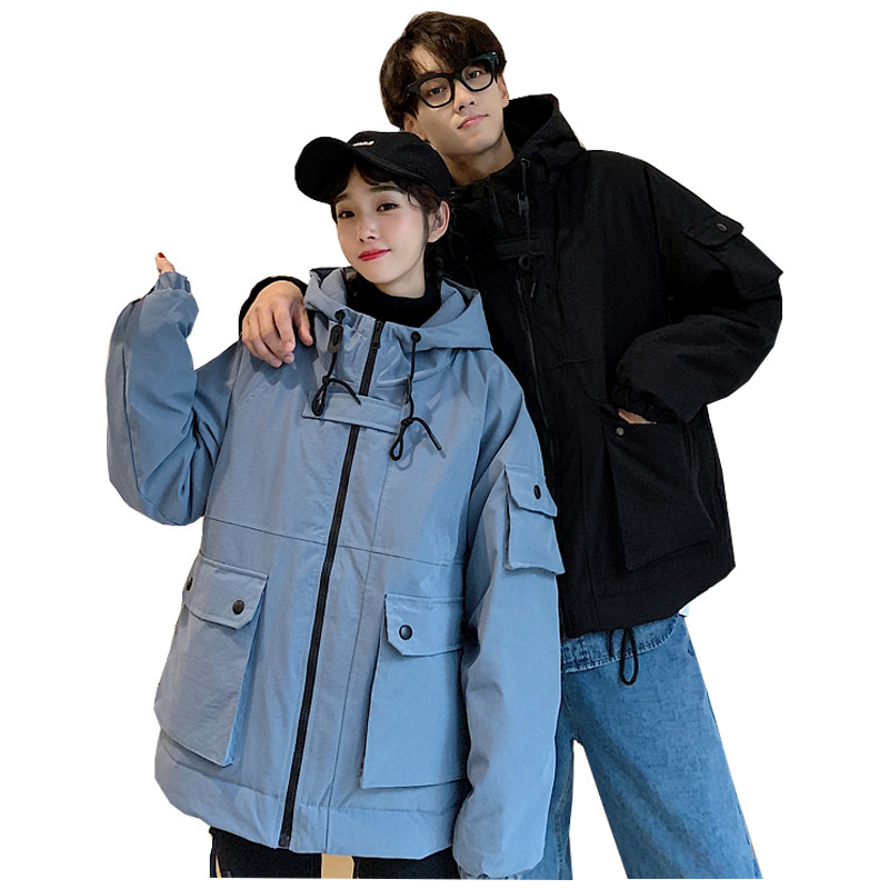 大货25情侣冬装外套加厚连帽棉衣工装情侣棉服XZ311A-MY916-P115,男装棉衣,星座311A