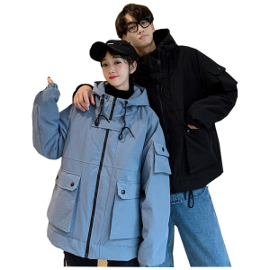 大货25情侣冬装外套加厚连帽棉衣工装情侣棉服XZ311A-MY916-P115图片