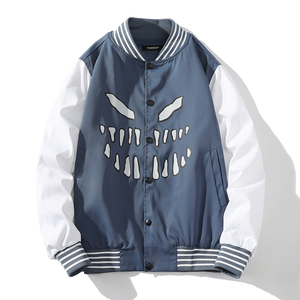 白底25秋季新港风棒球服外套男拼色夹克青年学生XZ311A-JK12-P50图片