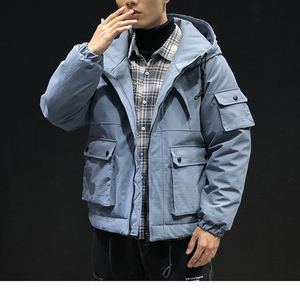 大货25冬新款工装棉衣男加厚大码连帽棉服XZ311A-my916-p115图片