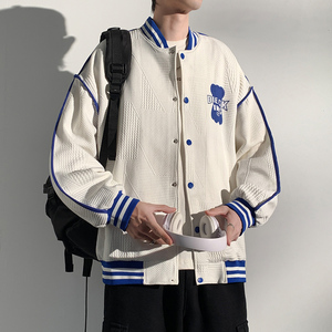 25春季新款港风棒球服外套男 夹克青年学生XZ311A-JK313-P75,男装夹克,星座311A
