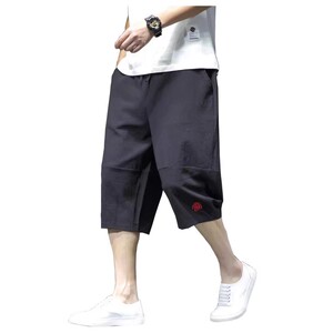 爆25夏风棉麻七分裤男灯笼裤阔腿裤萝卜裤锥形裤311A-k901p45图片