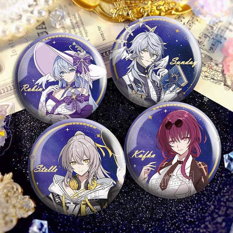 星铁双闪反光吧唧卡芙卡星期日知更鸟崩坏同人周边谷子徽章挂件