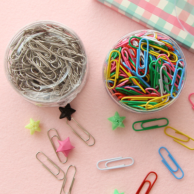 得力回形针办公用品可爱财务票据