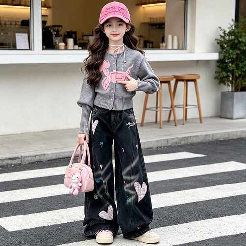女童毛衣套装2026秋冬新款时尚