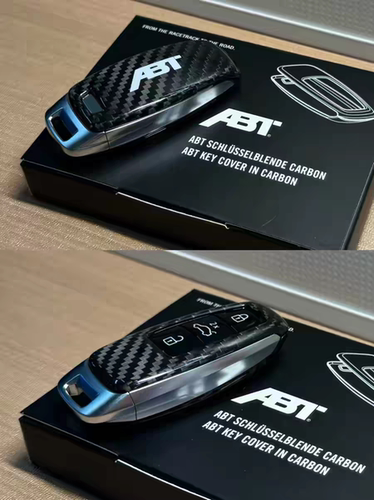 奥迪原厂ABT碳纤维钥匙壳适用于C8 A6A7 Q7Q8 A8 RS6 RS7原装正品