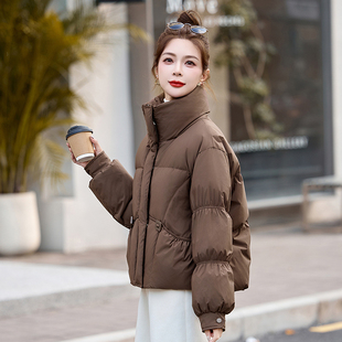 短款灯笼袖羽绒服女2024年冬季新款小个子宽松加厚保暖洋气外套