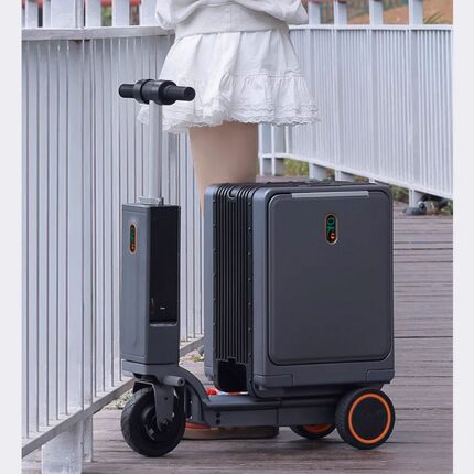 20寸新款电动行李箱可登机智能伸缩骑行箱大人可坐代步神器旅行箱