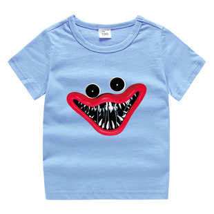 童装儿童波比蓝猫poppy短袖T恤男童短T夏装2026新款中大童打底衫