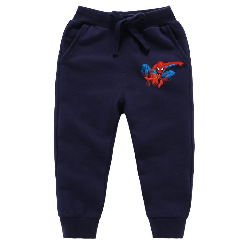 蜘蛛侠儿童束脚长裤纯棉休闲运动