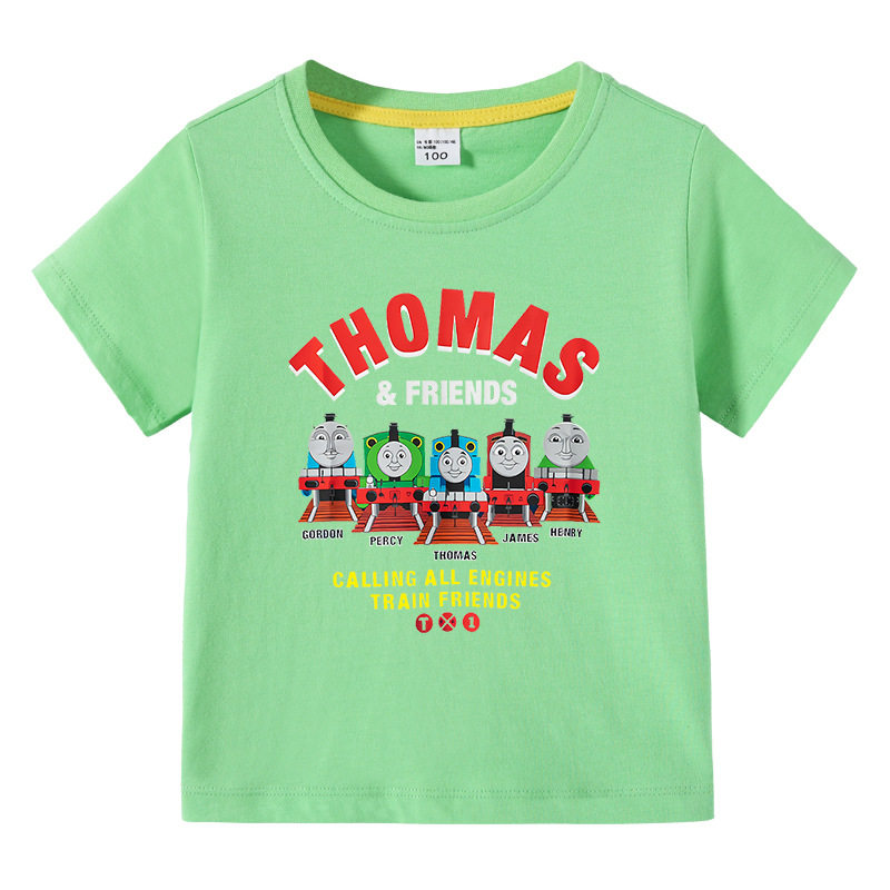 托马斯童装儿童夏装短袖T恤男女童打底衫宝宝全棉半袖体恤衣服潮