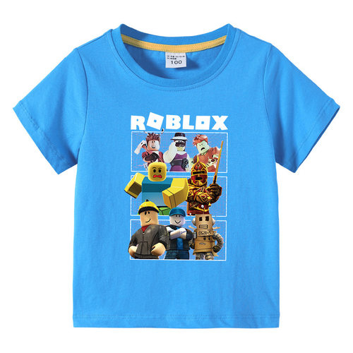 Roblox虚拟世界儿童夏装短袖T恤2026年新款童装男童夏装宝宝上衣