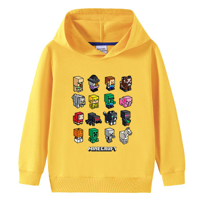 我的世界男童纯棉连帽卫衣薄