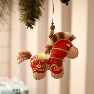 新年马年香囊中药香包挂件随身车载挂饰元 旦手工diy材料礼物礼品