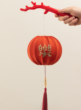 手提灯笼2026新款中式花灯宫灯儿童幼儿园手工diy材料包活动礼物